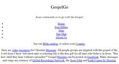 Desktop Screenshot of gospelgo.com